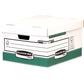 Fellowes Bankers Box Foolscap Storage Box White/Green 370x440x255mm Pack of 10