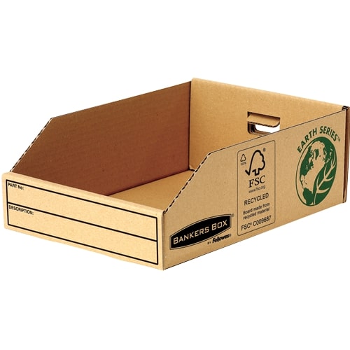 Bankers Box by Fellowes Earth Series 200mm Parts Bin Pack of 50