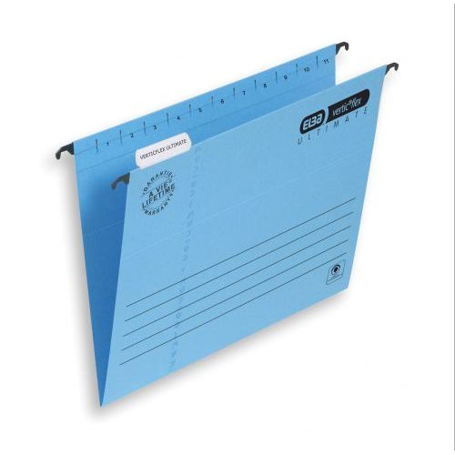 Elba Verticfile Foolscap 240gsm Ultimate Suspension File Blue Pack of 25