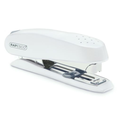 Rapesco HD ECO Stapler Front Push-Button Loading Soft White 50 Sheet Capacity