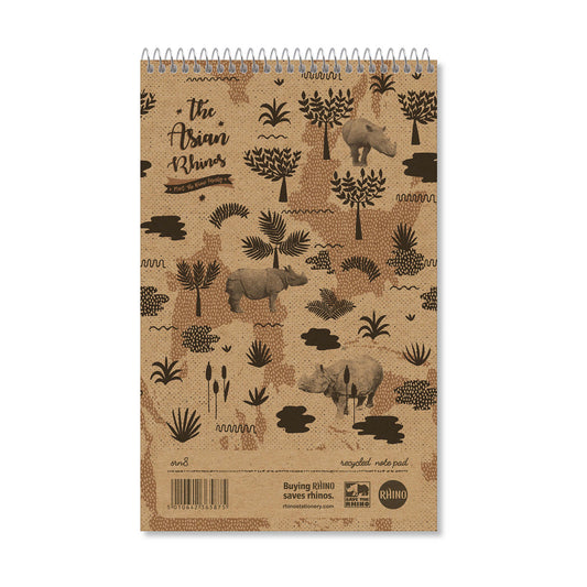 RHINO 200 x 127mm Recycled Shorthand Notebook 80 Leaf 8mm Lined Pack of 10