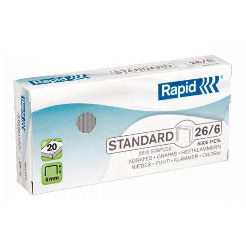 Leitz Rapid Staples 26/6mm Box of 5000