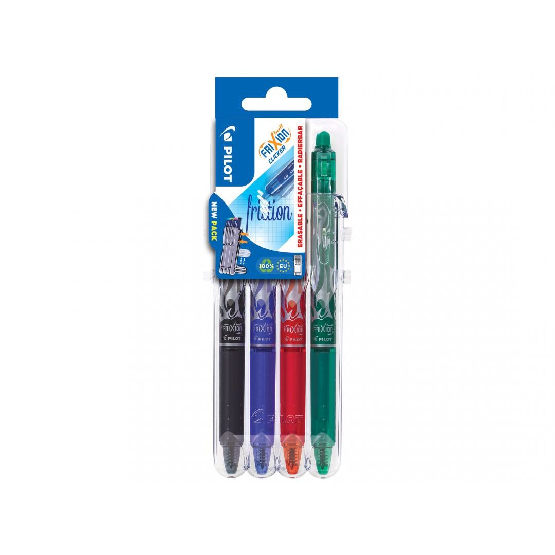 Pilot FriXion Ball Erasable Pen Tip 0.7mm Assorted Set2Go Pack of 4