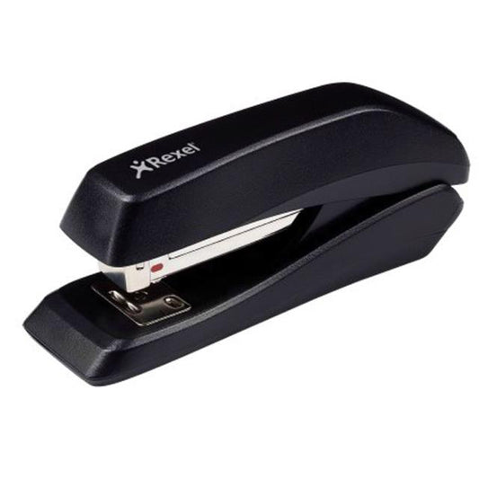 Rexel Ecodesk Compact Half Strip Stapler Black 20 Sheets