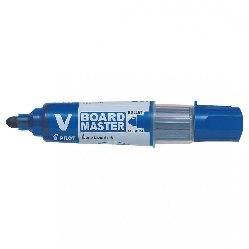 Pilot Begreen V-Board Master Whiteboard Markers Medium Bullet Tip Blue Pk of 10