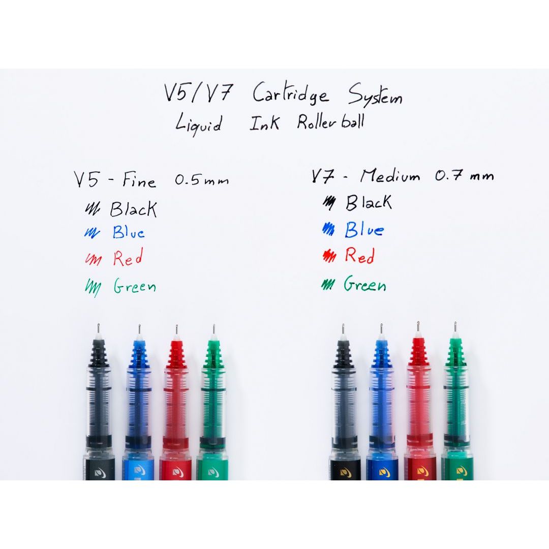 Pilot Refillable Eco V5 Hi-Tecpoint Liquid Ink Blue Pack of 10