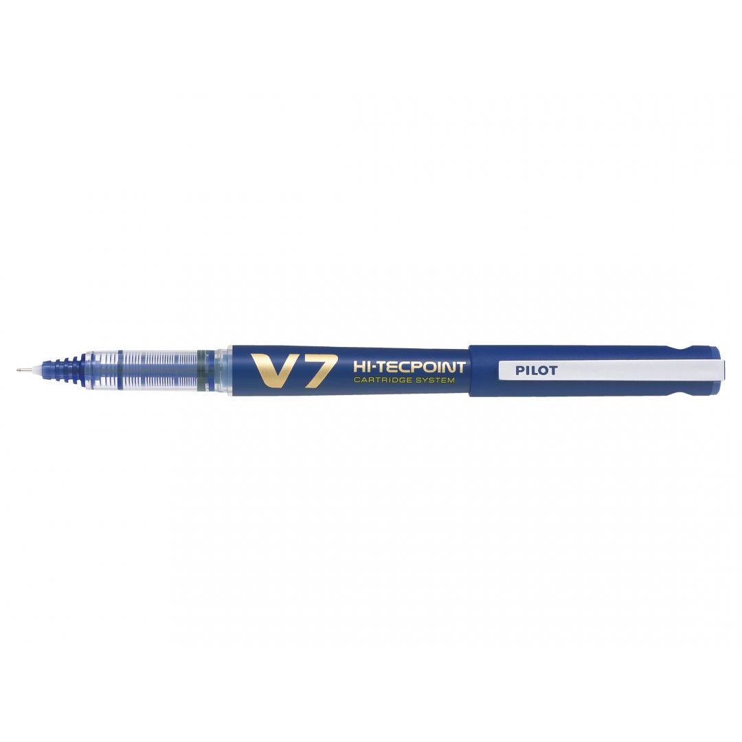 Pilot Refillable Eco V7 Hi-Tecpoint Liquid Ink Blue Pack of 10