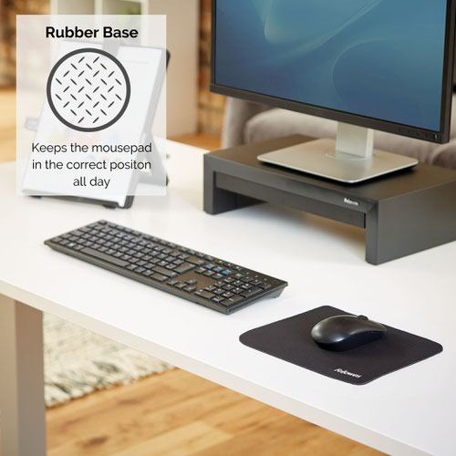 Fellowes Earth Series Recycled Optical Mousepad Black