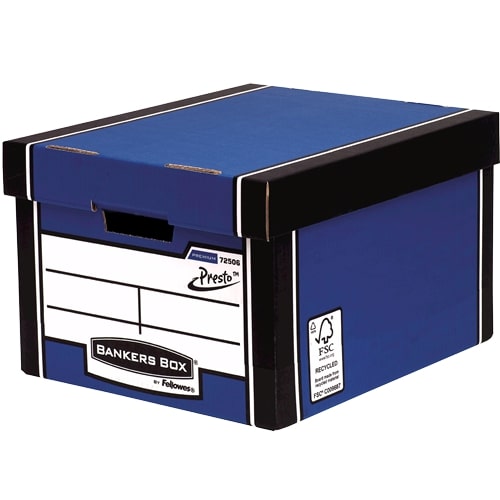 Fellowes Premium Classic Archive Box Blue W330 x D381 x H254mm Pack of 5