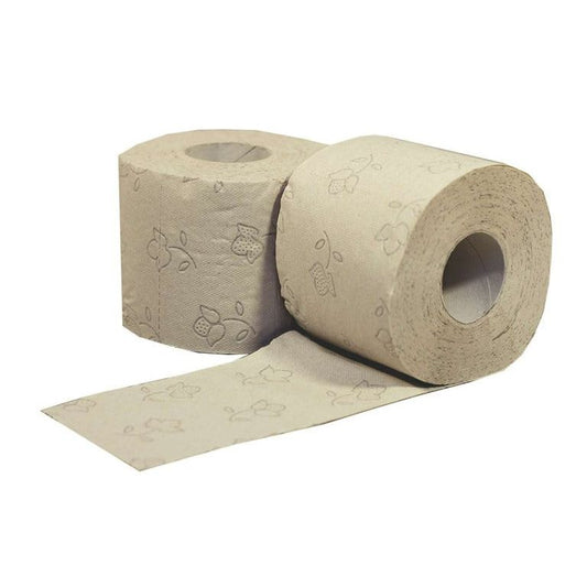 EcoNatural 3 Ply Toilet Rolls 250 Sheets Per Roll Case of 30 Rolls - Made from Recycled Drinks Cartons