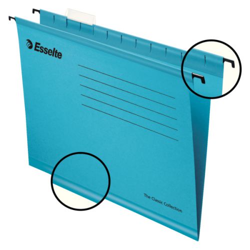 Esselte Classic A4 Suspension File Blue Pack of 25