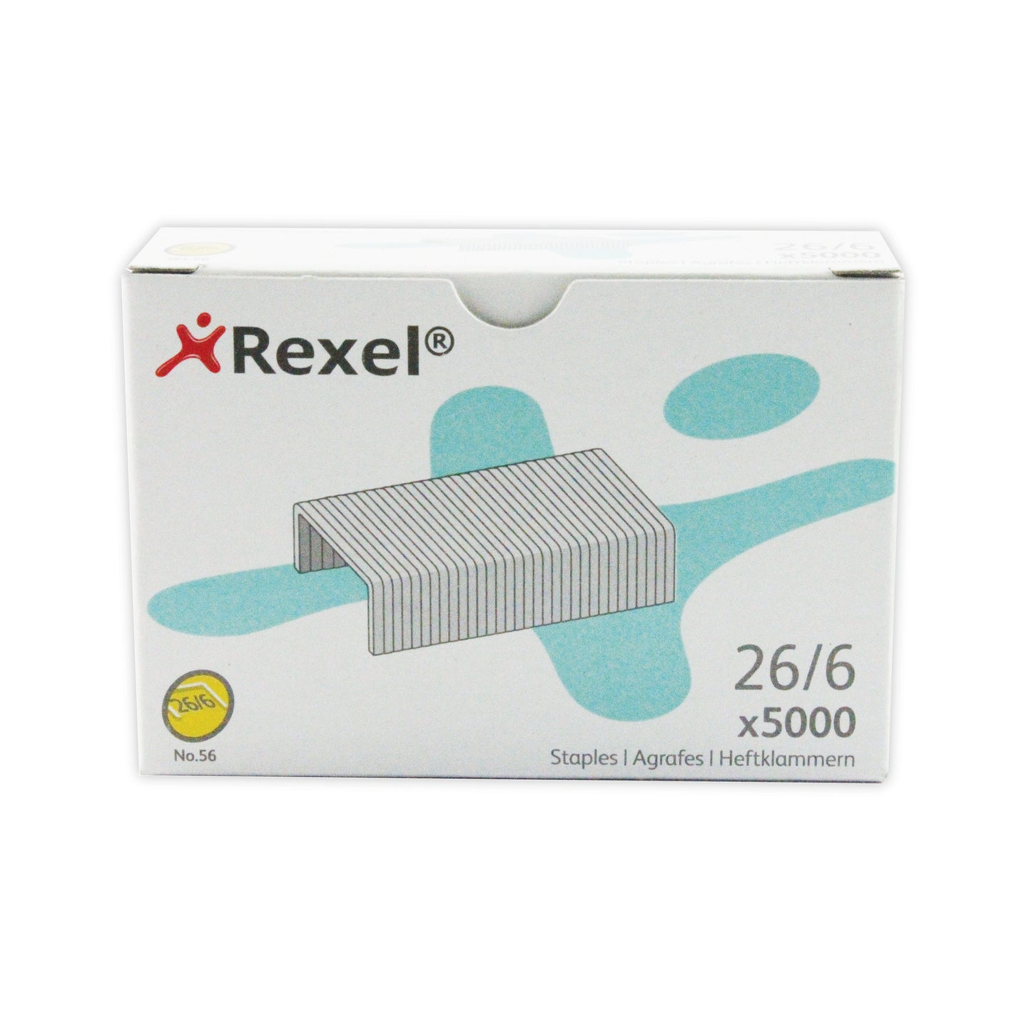 Rexel No 56 Staples 26/6mm Box of 5000