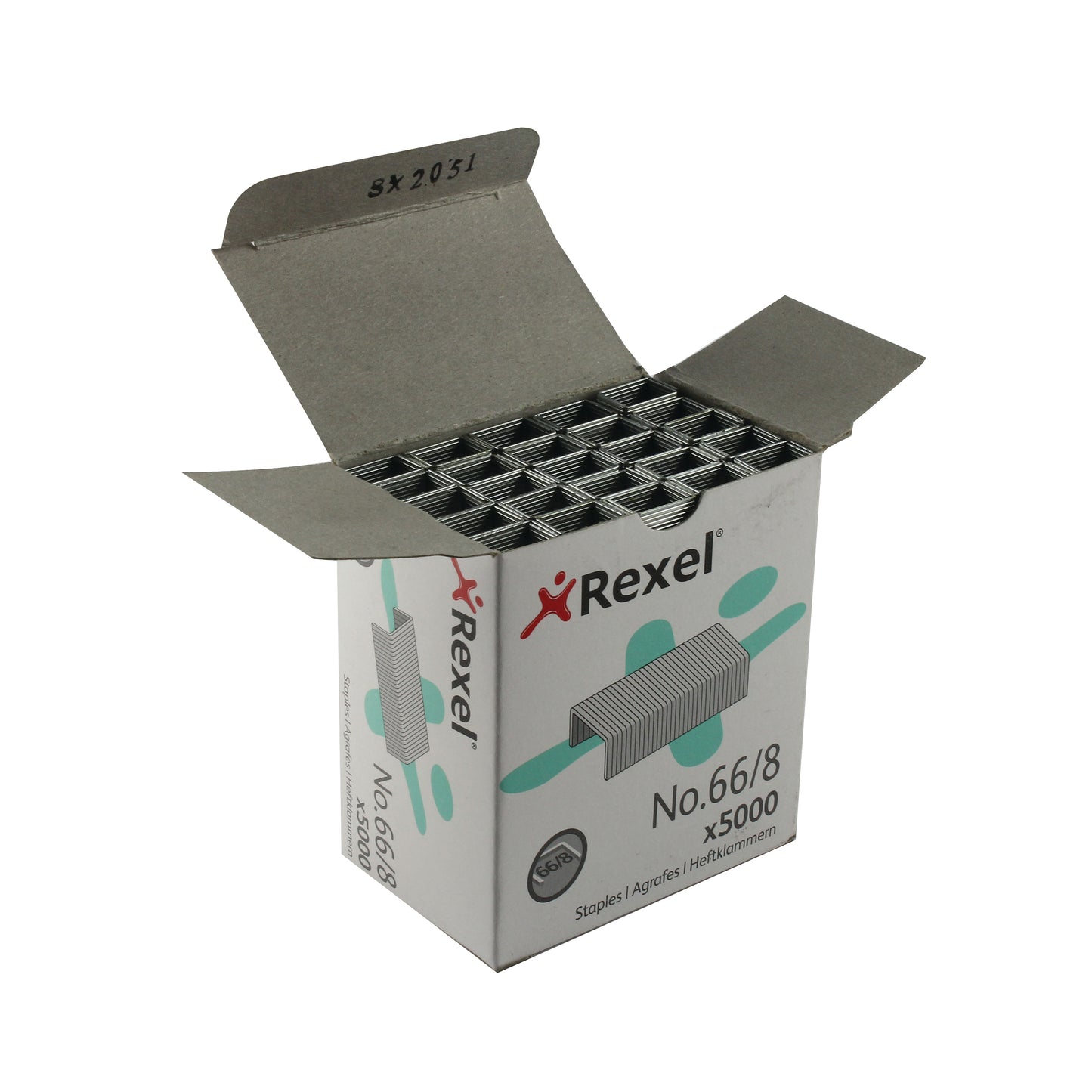 Rexel No66 Staples 8mm 66/8 Box of 5000