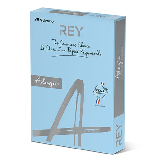 REY Adagio A4 Card 160gsm Blue Ream of 250 Sheets