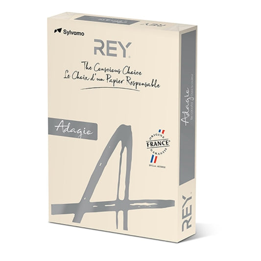 REY Adagio A3 Paper 80gsm Ivory Ream of 500 Sheets