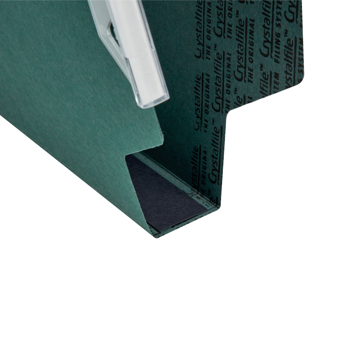 Rexel Crystalfile Classic 330 Lateral File 30mm V-Base Green Pack of 25