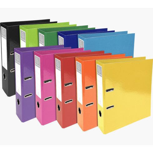Iderama Prem Touch A4 70mm Spine Lever Arch File Assorted Colours Box of 10