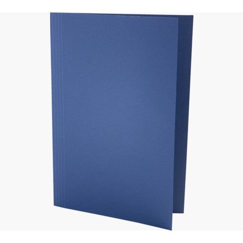 Exacompta 180gsm Square Cut Folder Foolscap Blue Pack of 100