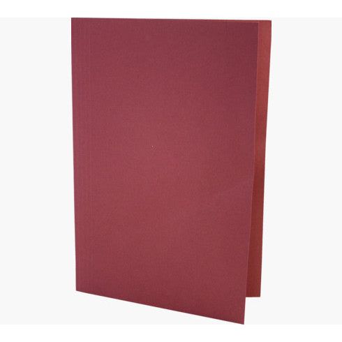Exacompta 180gsm Square Cut Folder Foolscap Red Pack of 100