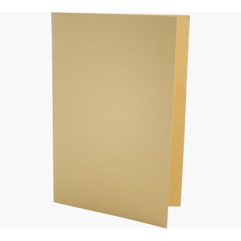 Exacompta 180gsm Square Cut Folder Foolscap Yellow Pack of 100