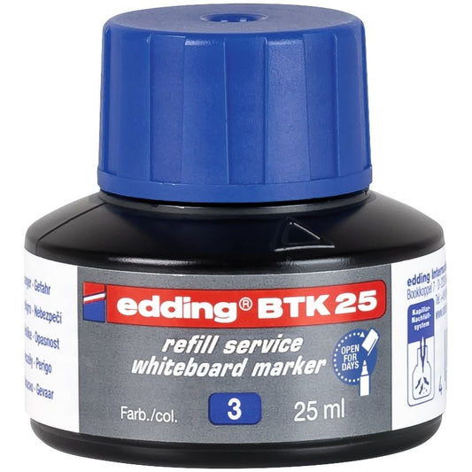 Edding BTK 25 Refill Ink for Whiteboard Markers Blue 25ml