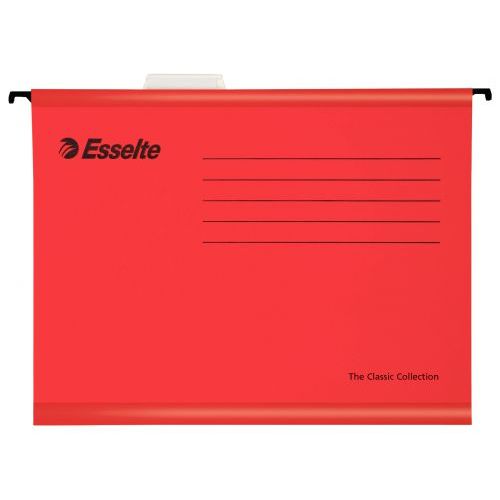 Esselte Classic A4 Suspension File Red Pack of 25