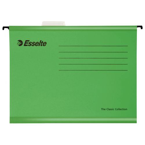 Esselte Classic A4 Suspension File Green Pack of 25