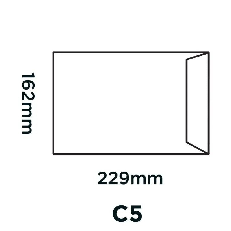 Vita Purely Packaging Board Back C5 229mm x 162mm 120gsm Peal & Seal Manilla Envelope Pack of 125