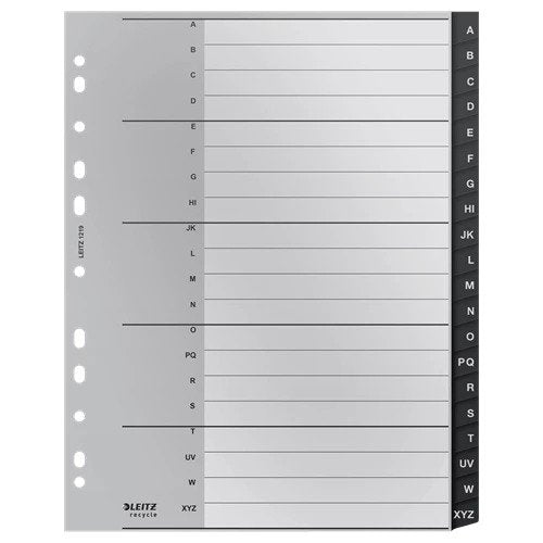 Leitz Recycle Polypropylene Index A-Z 20 Part A4
