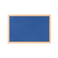 Bi-Office Earth-it Felt Notice Board Wood Frame 1200 x 900mm Blue