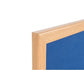 Bi-Office Earth-it Felt Notice Board Wood Frame 900 x 600mm Blue