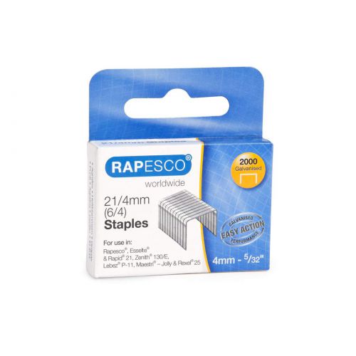 Rapesco 21/4mm Galvanised Staples Box of 2000 Staples