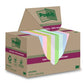 Post-it Super Sticky 100% Recycled Notes Assorted Colours 47.6 x 47.6mm 70 sheets per pad Pack of 12