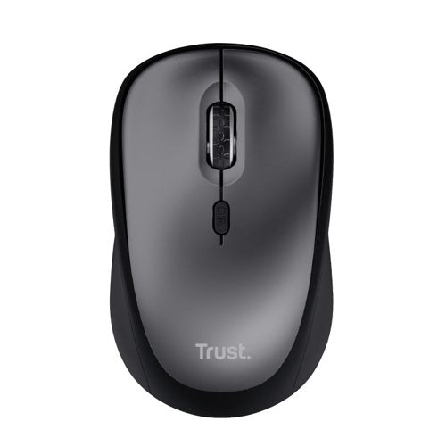 Trust Yvi Plus 1600 DPI Optical RF Wireless Optical Black Eco Mouse Made from 83% Recycled Plastic