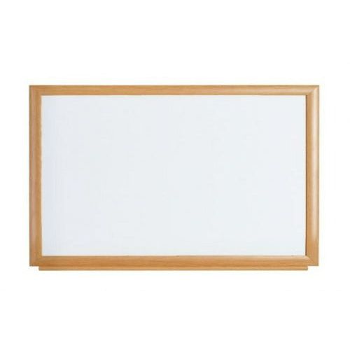 Bi-Office Earth-It Prime Whiteboard Non-Magnetic Oak Frame 1200mm x 900mm White