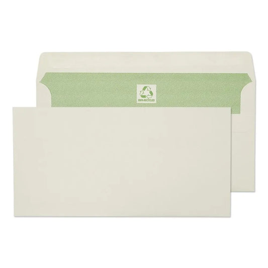 Blake Purely Environmental DL Plain 90gsm Self Seal Envelopes Natural White Pack of 500