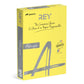 REY Adagio A4 Paper 80gsm Yellow Ream of 500 Sheets